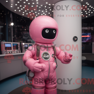 Máscara de astronauta rosa...