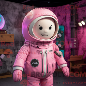 Mascot character of a Pink...