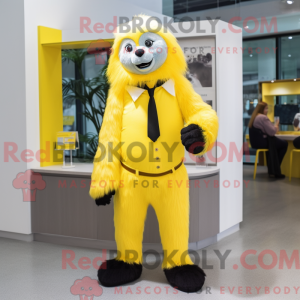 Personaje mascota de un oso...
