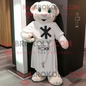 Mascot character of a White...