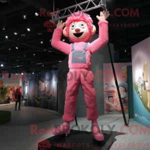 Mascot character of a Pink...