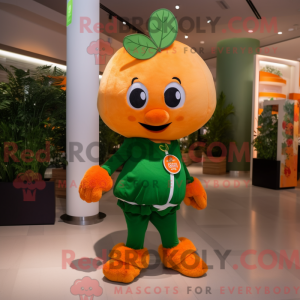 Postava maskota oranžového...