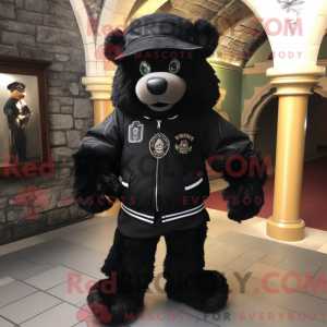 Mascot character of a Black...