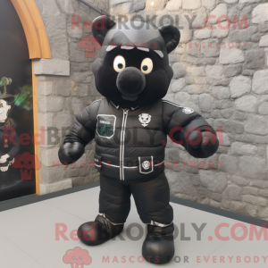 Mascot character of a Black...