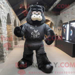 Mascot character of a Black...