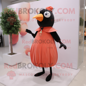 Peach Blackbird maskot...