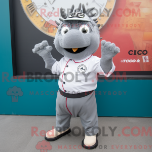 Mascot character of a Gray...