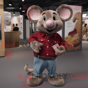 Mascottefiguur van een...