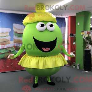 Mascot character of a Lime...