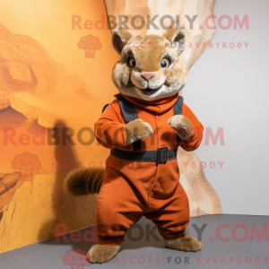 Mascot character of a Rust...
