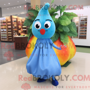 Mascot character of a Blue...