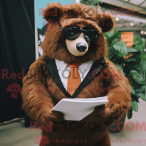 Personaje mascota de un oso...