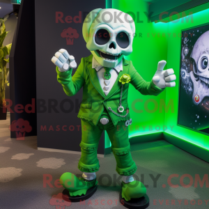 Mascot character of a Green...