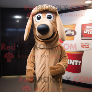 Maskot karakter af en Tan...
