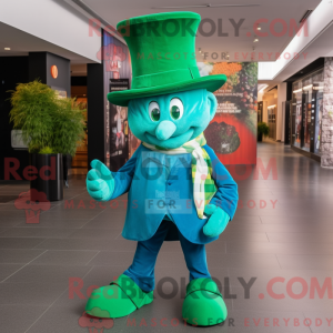 Mascot character of a Cyan...