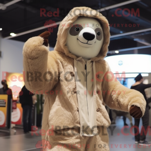 Mascottefiguur van een...