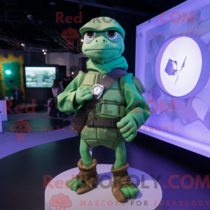 Mascot character of a Green...