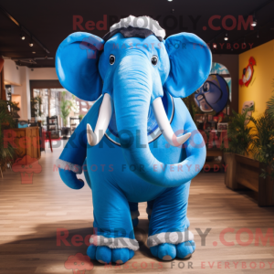 Mascot character of a Blue...