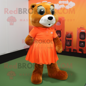 Orange Otter mascotte...