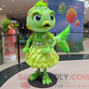 Mascot character of a Lime...