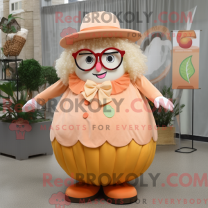 Mascot character of a Peach...