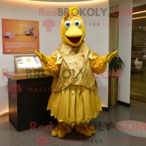 Maskotkarakter av en Gold...
