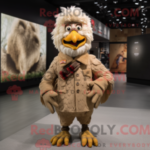 Mascot karakter van een Tan...