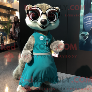 Mascot character of a Teal...