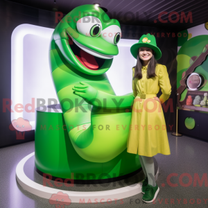 Mascot character of a Green...