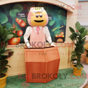 Mascot character of a Peach...