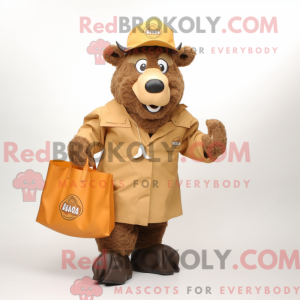 Mascot karakter van een Tan...