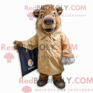 Mascot karakter van een Tan...