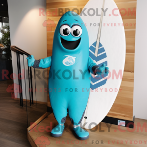 Mascot character of a Cyan...