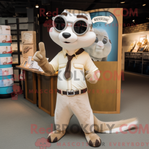 Mascot character of a Beige...