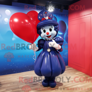 Personaje mascota de globos...