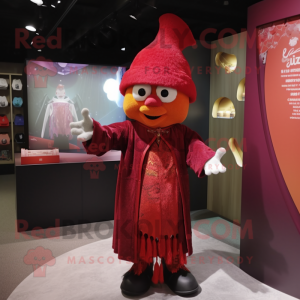 Rød tryllekunstner maskot...