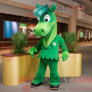 Mascot character of a Green...