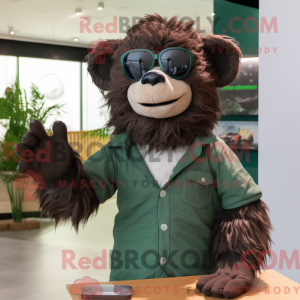 Personaje mascota de un oso...