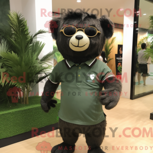 Personaje mascota de un oso...