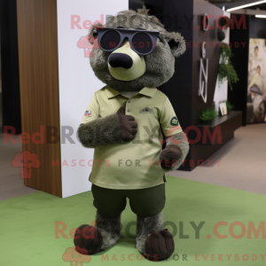 Personaje mascota de un oso...
