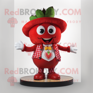 Red Strawberry mascotte...