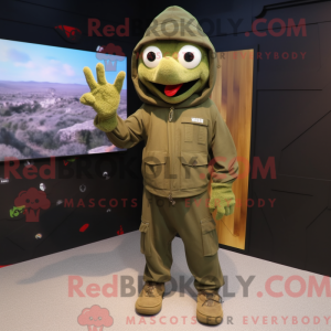 Mascot character of a Olive...