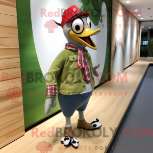 Mascottefiguur van een...