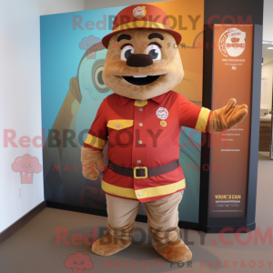 Mascot character of a Rust...