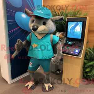 Mascottefiguur van een...