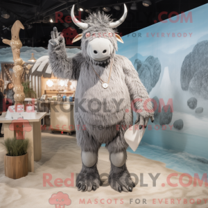 Mascot character of a Gray...