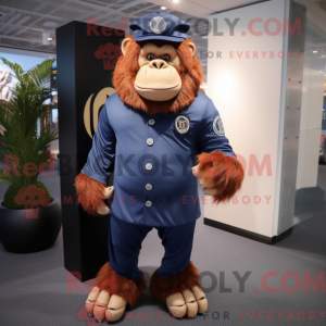 Mascot character of a Navy...