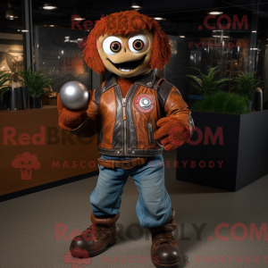 Maskottchenfigur eines Rust...
