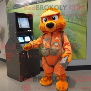 Mascottefiguur van een...
