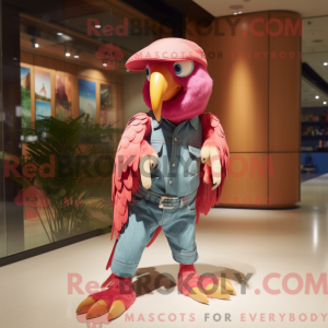 Mascot character of a Pink...